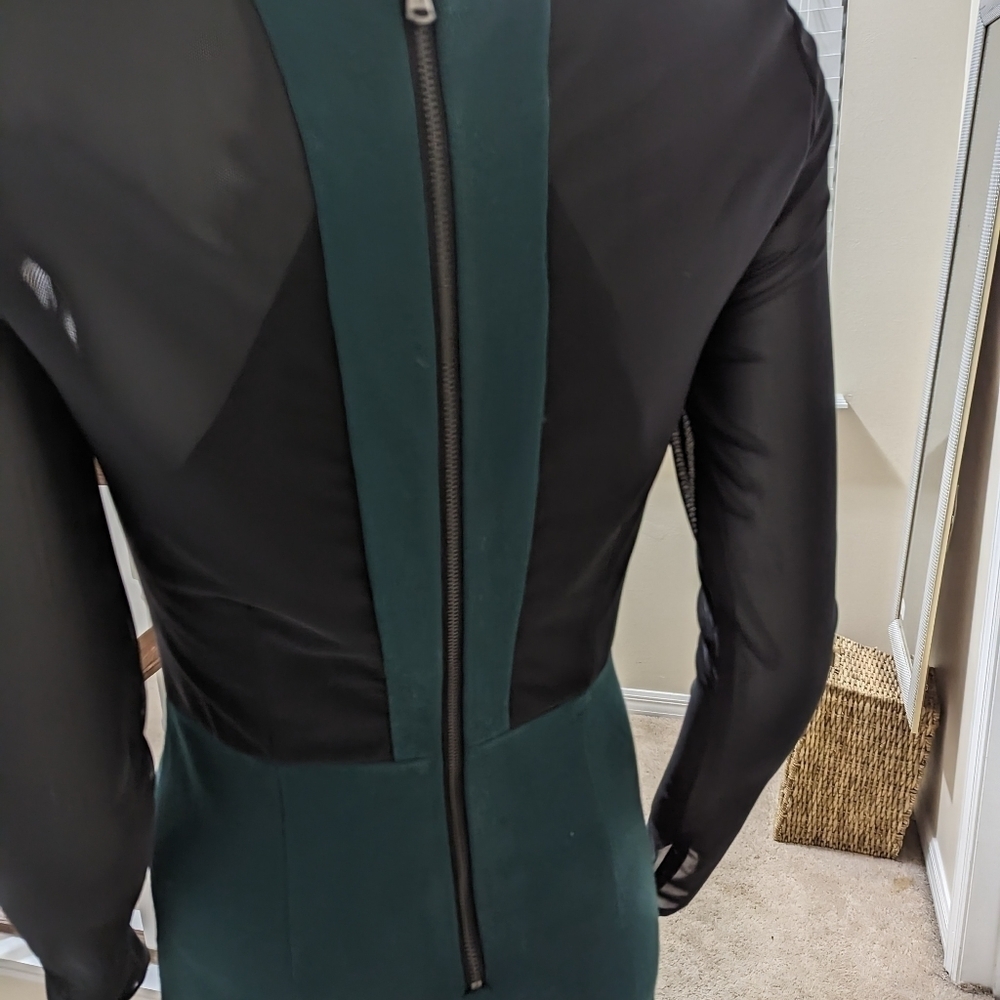 Kenneth Cole size 2 green & black dress - Picture 5 of 8